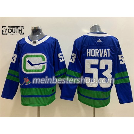 Vancouver Canucks Bo Horvat 53 Alternate Adidas 2019-2020 Blau Trikot Authentic - Kinder